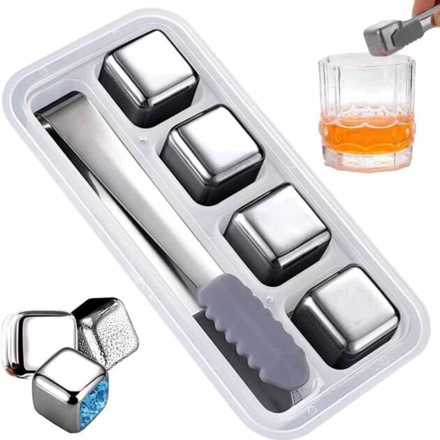 أحجار ثلج قابلة لإعادة مصنوعة من الفولاذ المقاوم للصدأ