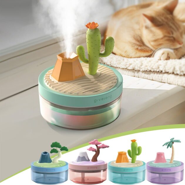 جهاز ترطيب محمول بتصميم مستوحى من المناظر الطبيعية