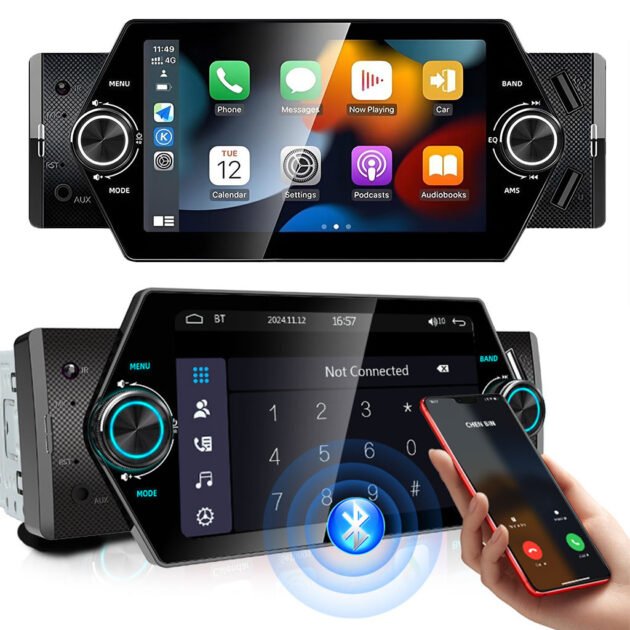 راديو سيارة G9342 بشاشة 6.9 بوصة يدعم تشغيل ملفات