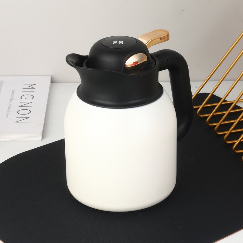 إبريق معزول مزود بفتحة شاي مقسمة وغطاء لعرض درجة - الصورة 3