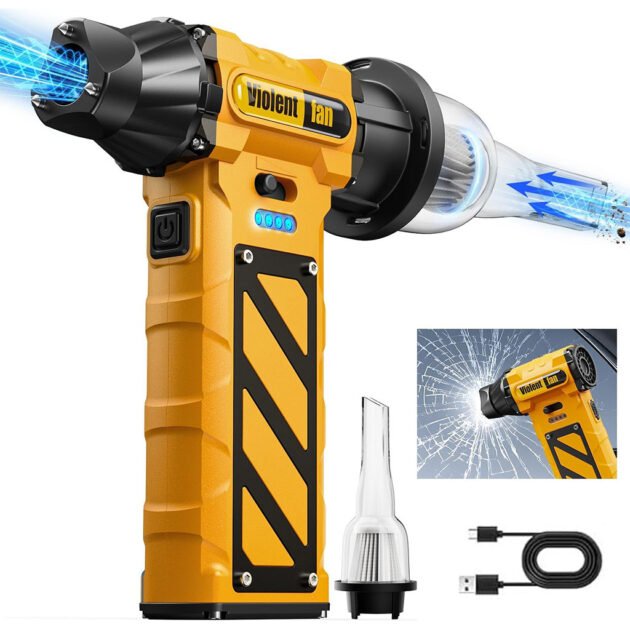 منفاخ ومكنسة كهربائية صغيرة فائقة القوة F015