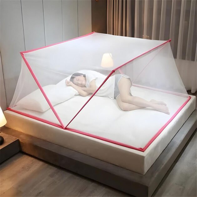 ناموسية قابلة للطي التركيب لسرير مزدوج