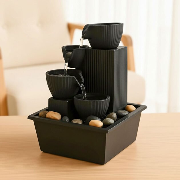 نافورة شلال مزودة بإضاءة الداخلي وإضفاء جو V5