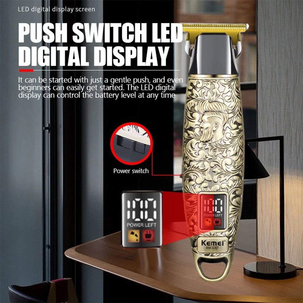 ماكينة قص الشعر المعدنية الاحترافية من كيمي - الصورة 6