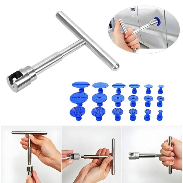 مجموعة أدوات إصلاح انبعاجات السيارات بدون طلاء مكونة من