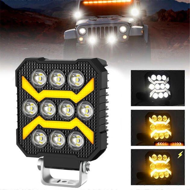 مصباح ضباب واحد بخمسة أوضاع إضاءة