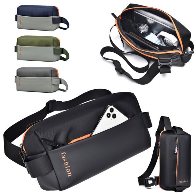 حقيبة صدر أنيقة مزودة بحزام كتف