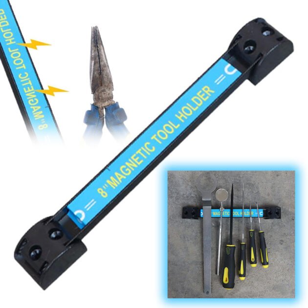 شريط مغناطيسي ومنظم أدوات مثبت على الحائط