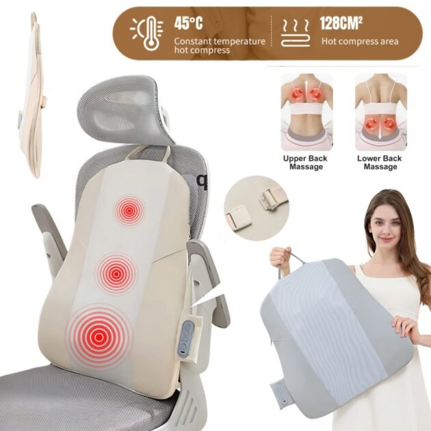جهاز تدليك لاسلكي للظهر والرقبة مزود بالأشعة تحت