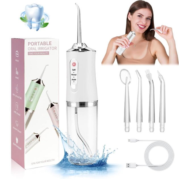جهاز تنظيف الأسنان بالماء الكهربائي اللاسلكي