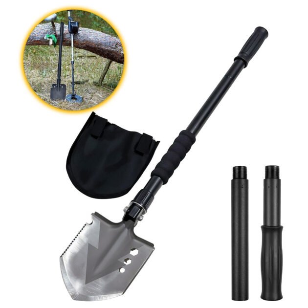 مجرفة قابلة للطي مصنوعة من فولاذ الكربون بثلاثة أطوال