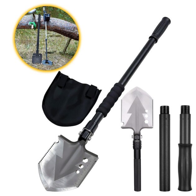 مجرفة من الفولاذ الكربون بثلاثة أطوال مختلفة وأداة قياس