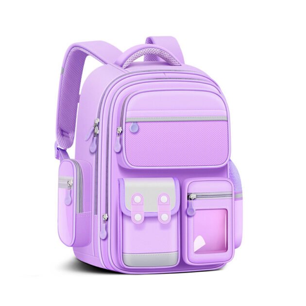 حقيبة ظهر باللون الموف للمرحلة الابتدائية