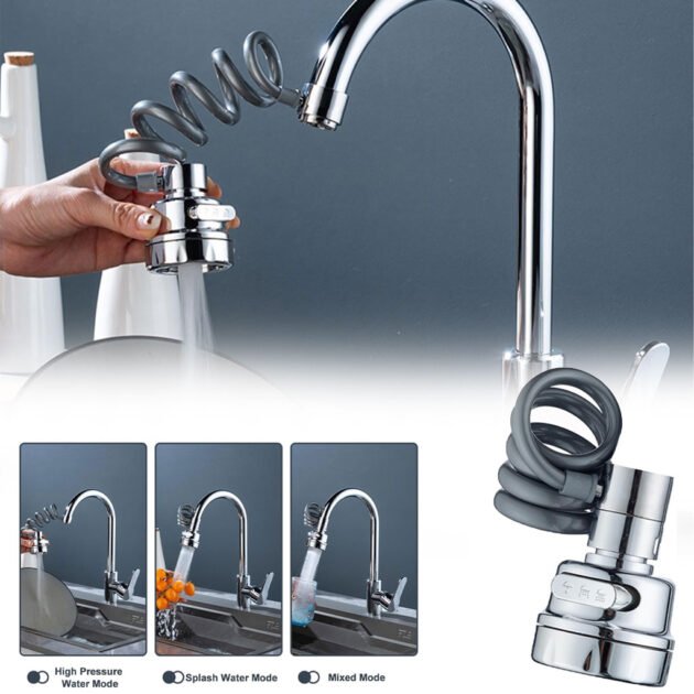 بخاخ حوض المطبخ الموفر للمياه مع خرطوم قابل للتمديد