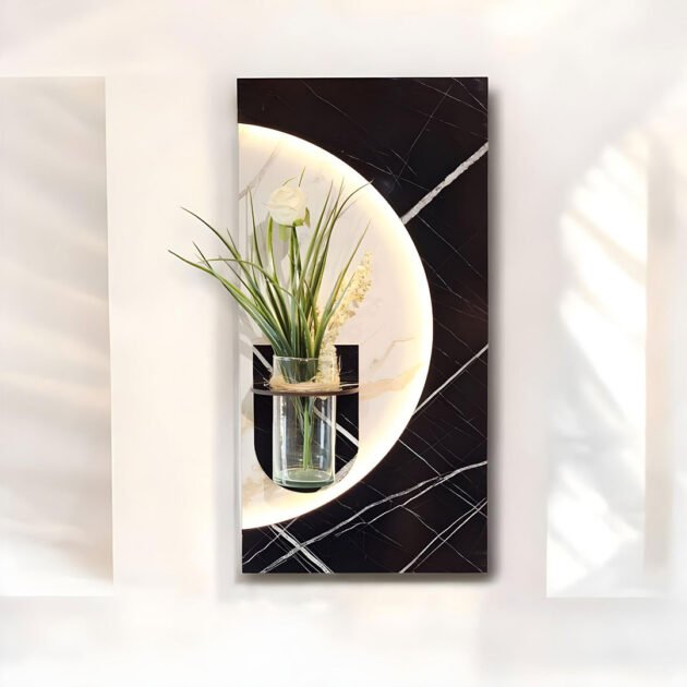 لوحة جدارية مزخرفة بإضاءة