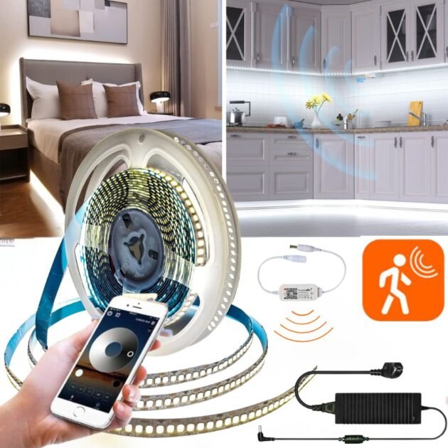 شريط إضاءة يعمل بالحركة للسرير