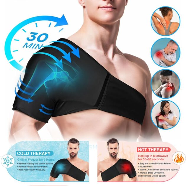 كمادات جل ساخنة وباردة للكتف لتخفيف الألم