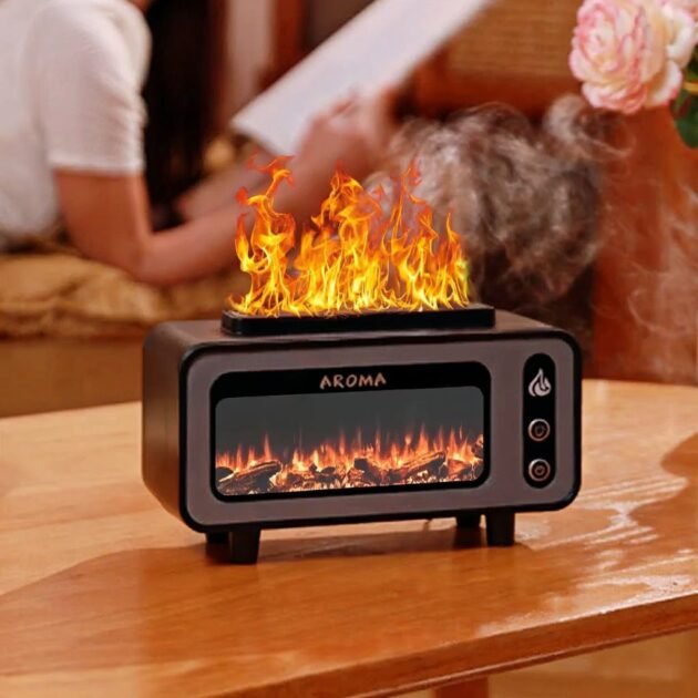 موزع الزيوت العطرية وجهاز ترطيب الهواء باللهب