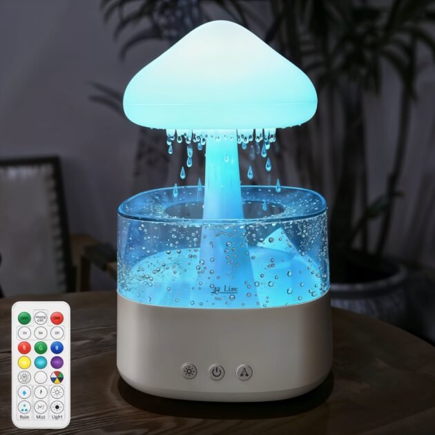 موزع الزيوت العطرية "غيوم المطر" سعة 300 مل وسماعة