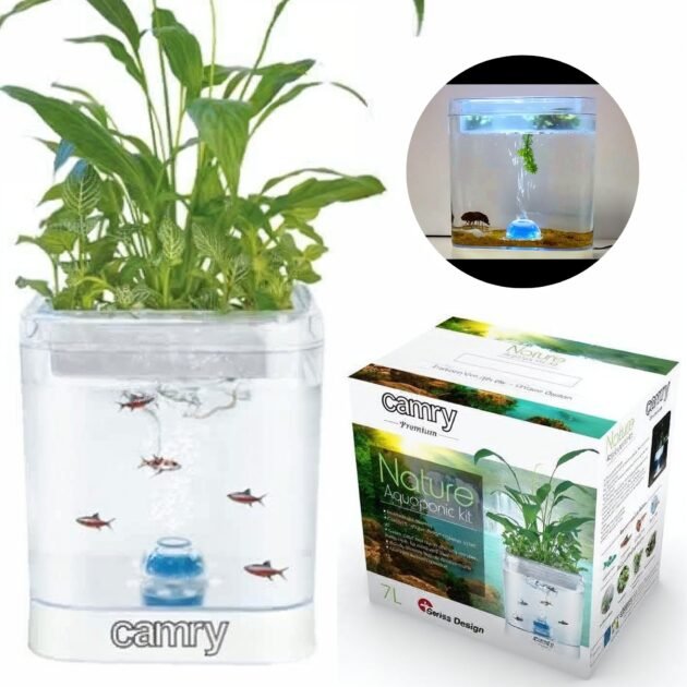 طقم حوض أسماك كامري مع إضاءة