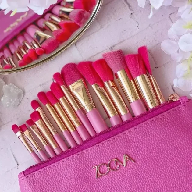 مجموعة من 15 فرشاة من زويفا مع حافظة