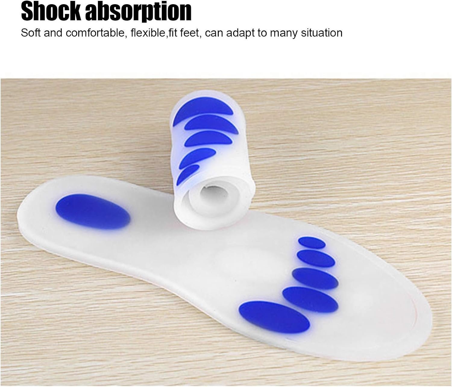 زوج من النعال الداخلية المصنوعة من السيليكون الناعم مع - الصورة 5