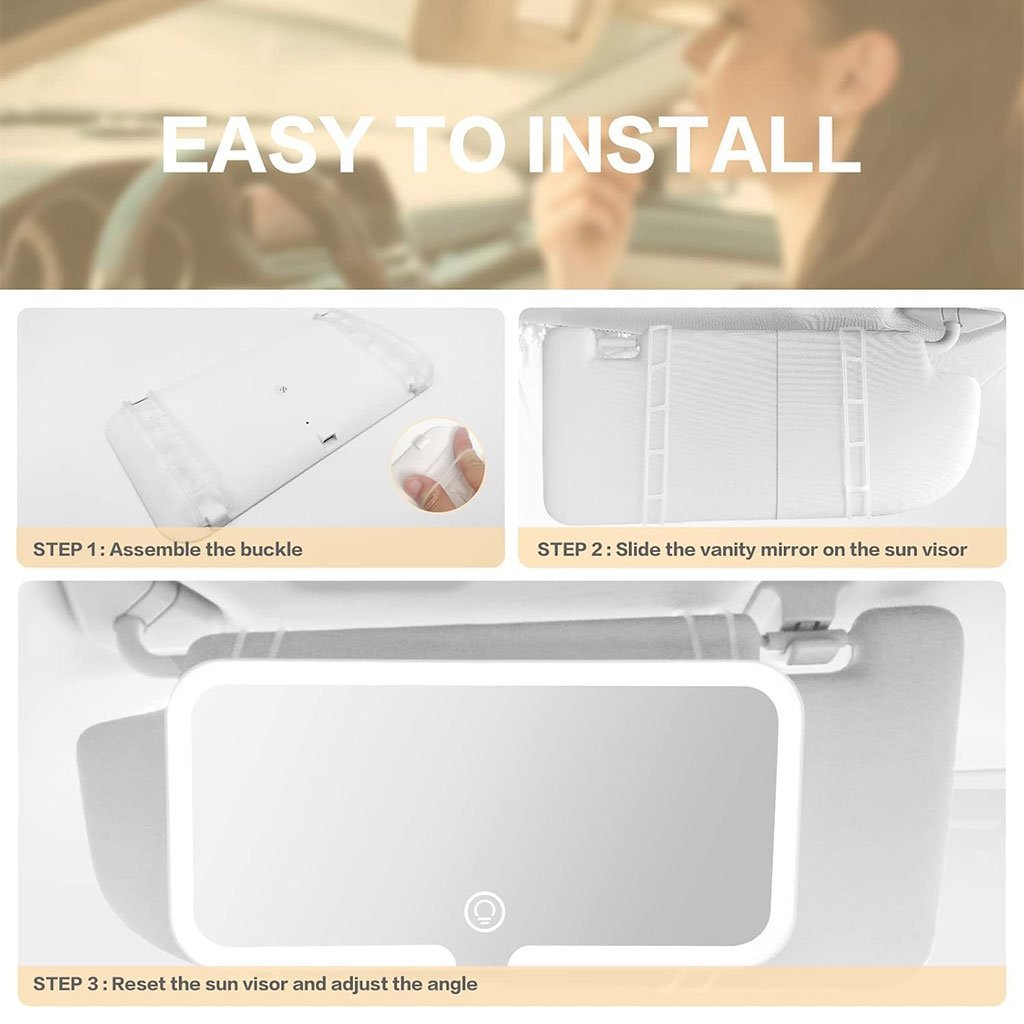 مرآة واقية من الشمس للسيارة بثلاث درجات حرارة لونية - الصورة 2