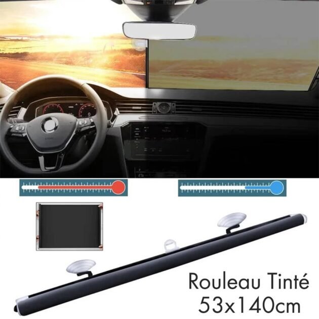 شريط تظليل دخاني عالمي للسيارات 140 × 53 سم