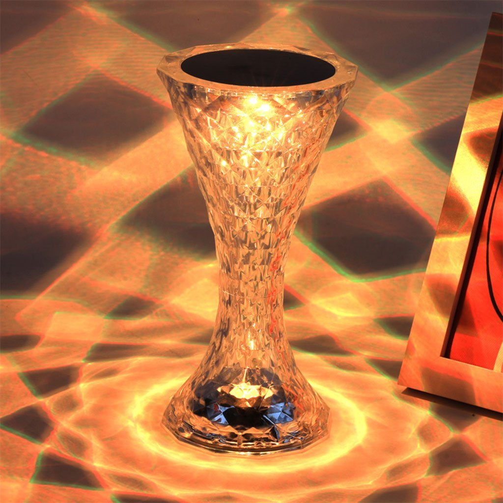 مصباح طاولة لاسلكي يعمل باللمس من الكريستال لغرفة النوم - الصورة 9