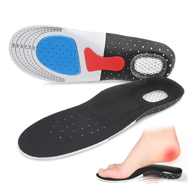 نعال داخلية جل تقويمية لامتصاص الصدمات وتخفيف آلام